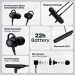 GOVO GoKixx 621 Wireless Neckband- Black - Image 2