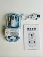 GearUP WM30 Transparent Crystal 2.4G + Bluetooth Magnetic Wireless Mouse - Image 2