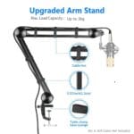 Microphone Arm Stand- Monster Arm (Load Capacity up to 2kg) - Image 3