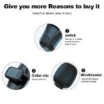 K35 Pro Dual Mic Wireless Lavalier Microphone - Image 3
