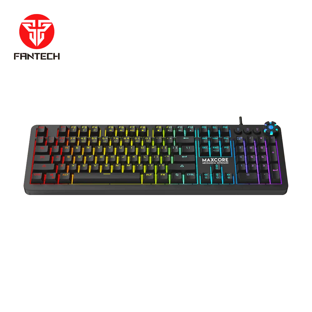 Fantech MK852 Max Core Mechanical USB Gaming Keyboard Black1 Fantech MK852 Max Core Mechanical USB Gaming Keyboard – Black - Image 1
