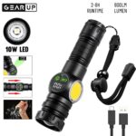 GearUP K60 Rechargeable 10W COB + LED Flashlight - Image 3