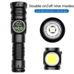 GearUP K60 Rechargeable 10W COB + LED Flashlight - Image 5