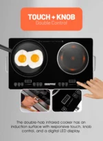 Geepas GIC6131S Double Infrared Cooker – 3600W - Image 4
