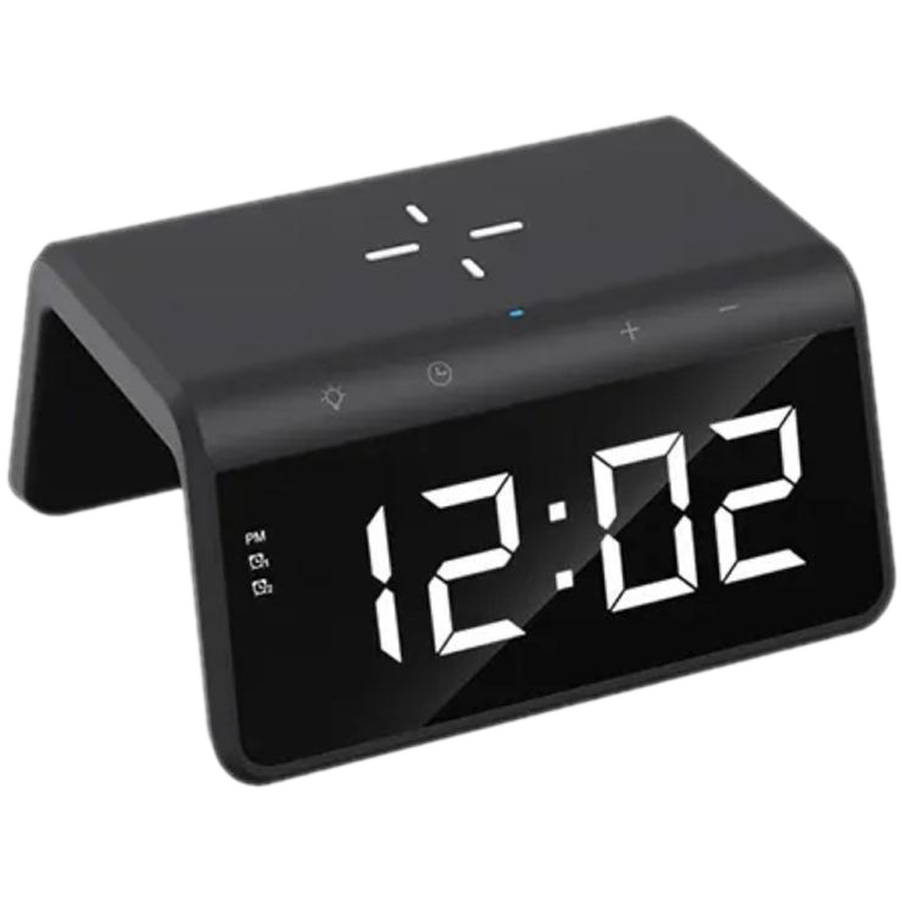 HAVIT W320 WIRELESS CHARGER WITH ALARM CLOCK AND AMBIENT LIGHT1 HAVIT W320 Wireless Charger with Alarm Clock & Ambient Light - Image 1