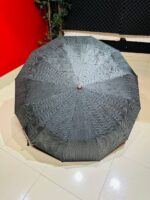 Premium 12-Ribs Automatic Open/Close Umbrella — Wooden Handle - Image 3