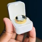 Smart Finger Ring for Fitness Tracking – With Charging Case – (Ring Size 9)