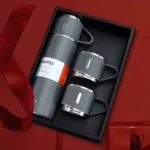 Stainless Steel Vacuum Flask Hot And Cool Water Bottle with two cups – Random Color - Image 3