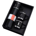 Stainless Steel Vacuum Flask Hot And Cool Water Bottle with two cups – Random Color - Image 4