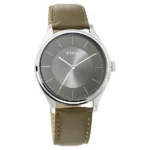 Titan NP1802SL08 Urban Edge Lustrous Olive Dial Leather Watch