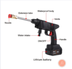 High-Pressure Car Wash Spray Gun Machine with Rechargeable 2 Batteries - Image 2